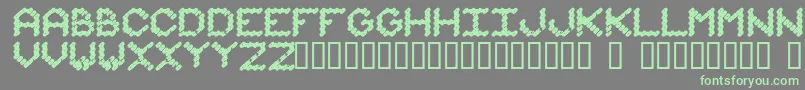 Więcej informacji o czcionce Iammonot Czcionka Iammonot – zielone czcionki na szarym tle