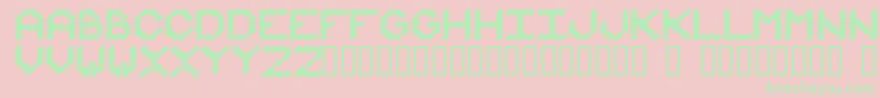 Iammonot Font – Green Fonts on Pink Background