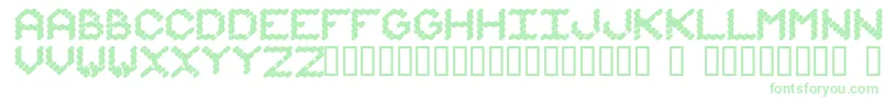 Police Iammonot – polices vertes sur fond blanc
