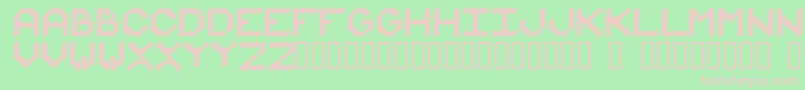 Iammonot Font – Pink Fonts on Green Background