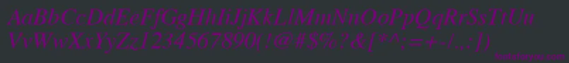 Vremfi Font – Purple Fonts on Black Background