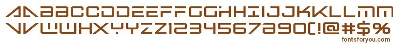 Шрифт Bansheepilotblack – коричневые шрифты на белом фоне