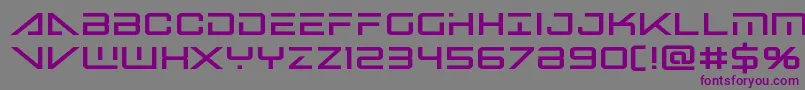 Шрифт Bansheepilotblack – фиолетовые шрифты на сером фоне