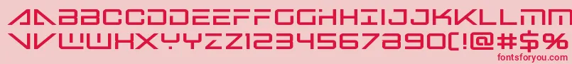 Bansheepilotblack Font – Red Fonts on Pink Background