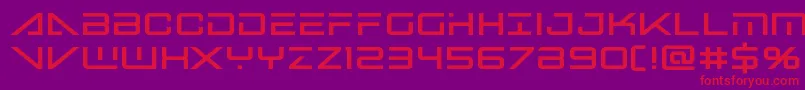 Bansheepilotblack Font – Red Fonts on Purple Background