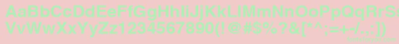 AghlvcyrillicBold105b Font – Green Fonts on Pink Background