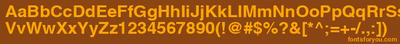 fuente AghlvcyrillicBold105b – Fuentes Naranjas Sobre Fondo Marrón