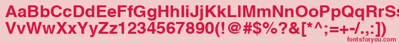 AghlvcyrillicBold105b Font – Red Fonts on Pink Background