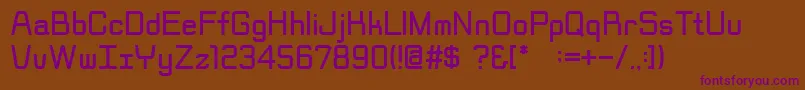 Rippen Font – Purple Fonts on Brown Background
