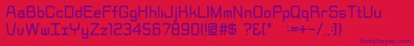 Rippen Font – Purple Fonts on Red Background