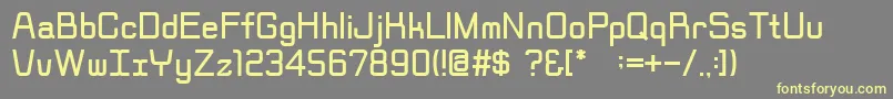 Rippen Font – Yellow Fonts on Gray Background