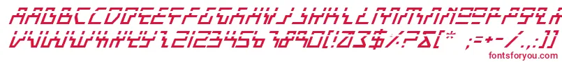 フォントBeamil – 白い背景に赤い文字