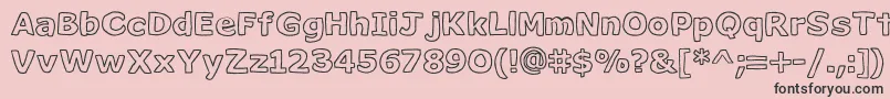 Milk ffy Font – Black Fonts on Pink Background