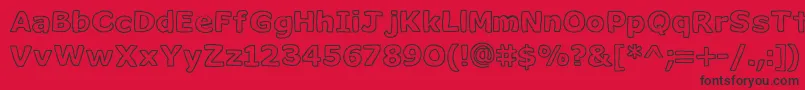 Milk ffy Font – Black Fonts on Red Background