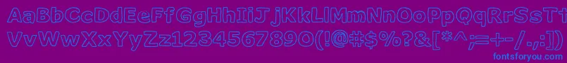 Milk ffy Font – Blue Fonts on Purple Background
