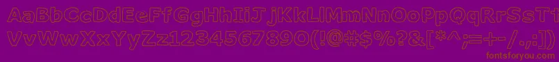 Milk ffy Font – Brown Fonts on Purple Background