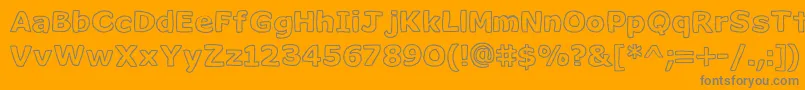 Milk ffy Font – Gray Fonts on Orange Background