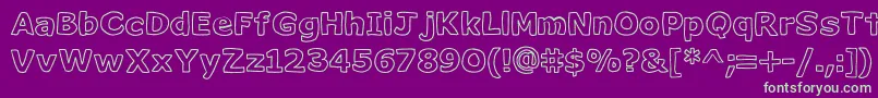 Milk ffy Font – Green Fonts on Purple Background