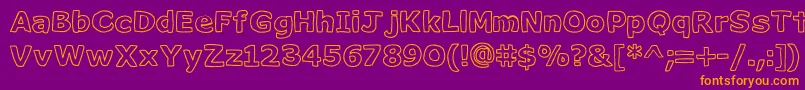 Milk ffy Font – Orange Fonts on Purple Background