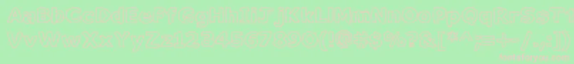 Milk ffy Font – Pink Fonts on Green Background