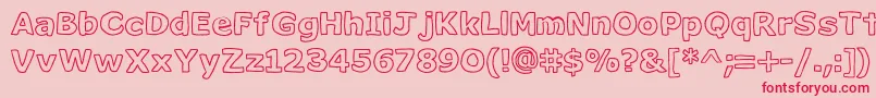 Milk ffy Font – Red Fonts on Pink Background