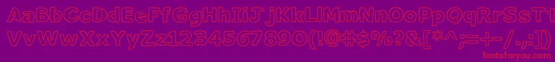 Milk ffy Font – Red Fonts on Purple Background