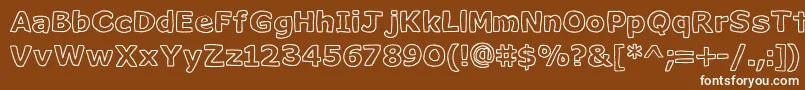 Milk ffy Font – White Fonts on Brown Background