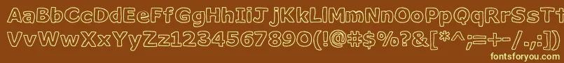 Milk ffy Font – Yellow Fonts on Brown Background