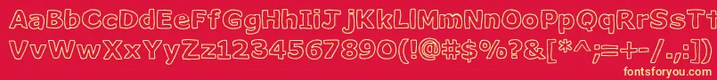 Milk ffy Font – Yellow Fonts on Red Background