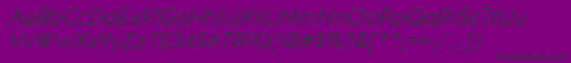 KaboblightItalic Font – Black Fonts on Purple Background