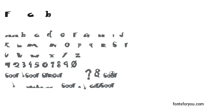 A fonte FontCityBold – alfabeto, números, caracteres especiais