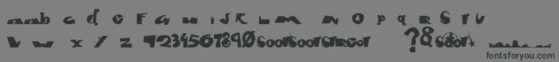 フォントFontCityBold – 黒い文字の灰色の背景