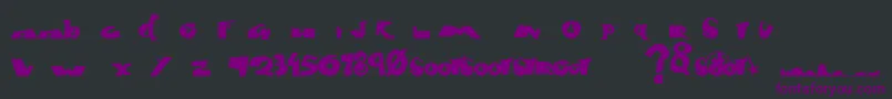 FontCityBold Font – Purple Fonts on Black Background