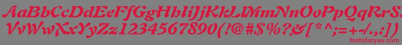 fuente AuriolltstdBlackitalic – Fuentes Rojas Sobre Fondo Gris