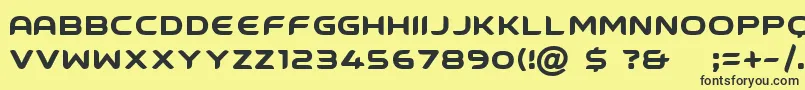 GroundcontrolFreeForPersonalUseOnly Font – Black Fonts on Yellow Background