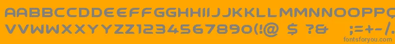 GroundcontrolFreeForPersonalUseOnly Font – Gray Fonts on Orange Background