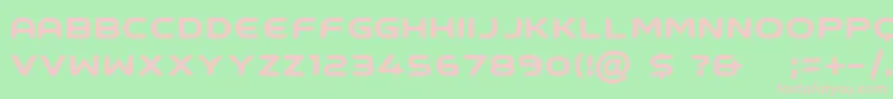 GroundcontrolFreeForPersonalUseOnly Font – Pink Fonts on Green Background