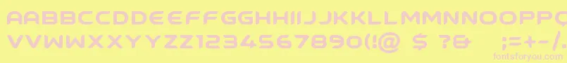 GroundcontrolFreeForPersonalUseOnly Font – Pink Fonts on Yellow Background