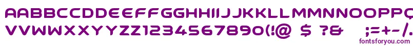 GroundcontrolFreeForPersonalUseOnly Font – Purple Fonts on White Background