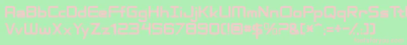 AdventureSubtitlesNormal Font – Pink Fonts on Green Background