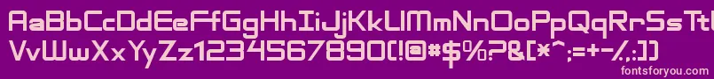 AdventureSubtitlesNormal Font – Pink Fonts on Purple Background