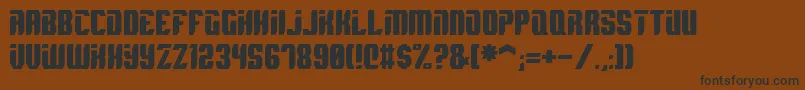 Spyh Font – Black Fonts on Brown Background