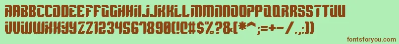Spyh Font – Brown Fonts on Green Background