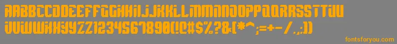 Spyh Font – Orange Fonts on Gray Background