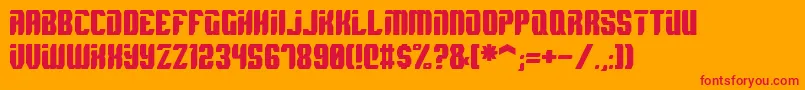 Spyh Font – Red Fonts on Orange Background