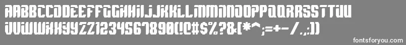 Spyh Font – White Fonts on Gray Background