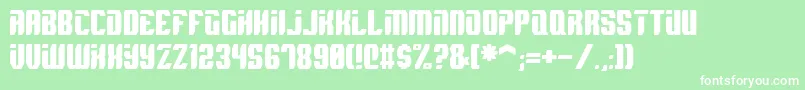Spyh Font – White Fonts on Green Background