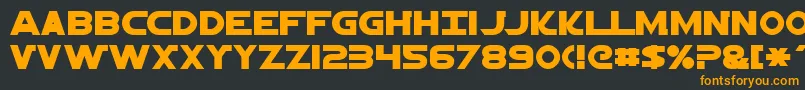 JediNormal Font – Orange Fonts on Black Background