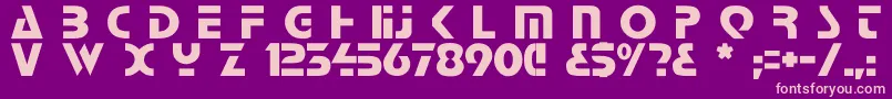 Pelnic Font – Pink Fonts on Purple Background