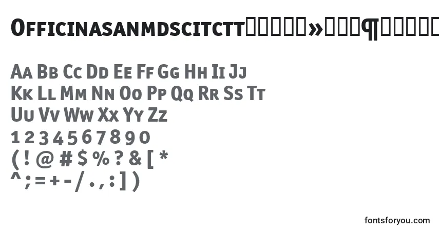 OfficinasanmdscitcttРџРѕР»СѓР¶РёСЂРЅС‹Р№ Font – alphabet, numbers, special characters